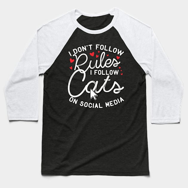 cats Baseball T-Shirt by CurlyDesigns